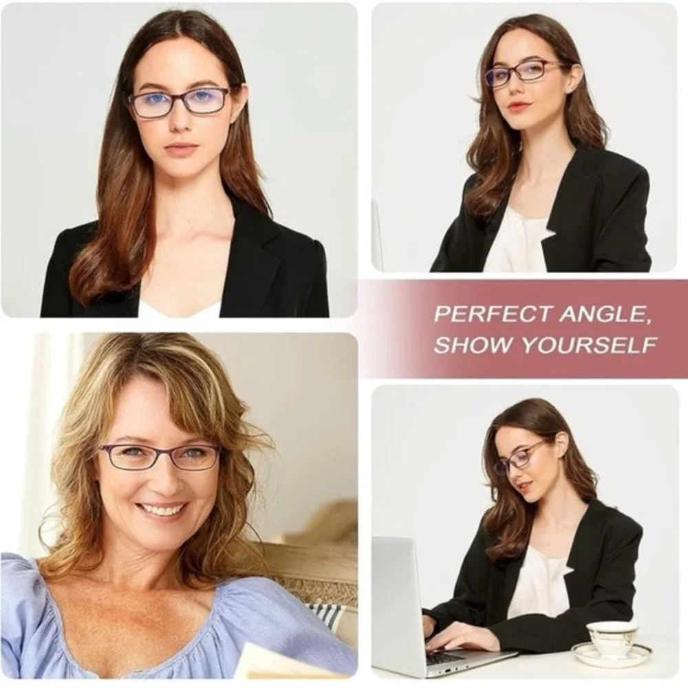 New EYEURL Reading Glasses Womens Blue Light Blocking -‎ 2 Pairs Ladies Computer